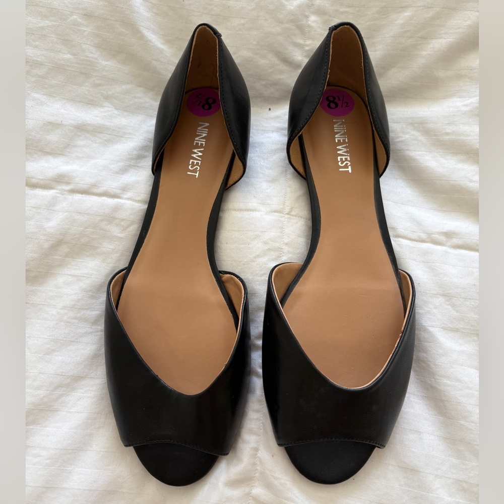 Nine West Black Flats